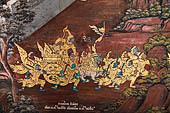 Detail from a mural painting with a 'Ramakien' motif - Thai version of the Indian Ramayana - from the temple complex of the Emerald Buddha, Bangkok (late 18th century) 